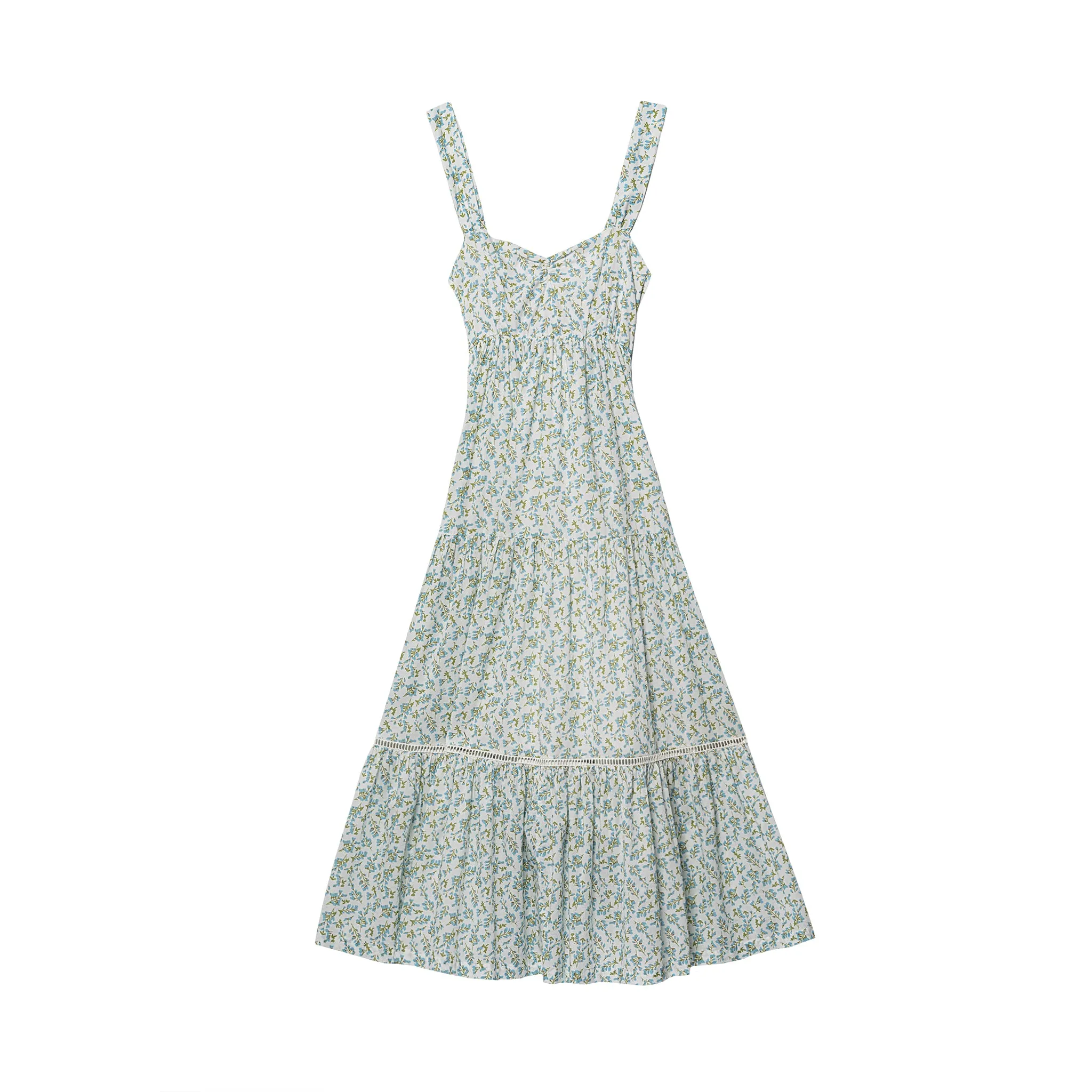 Stella Maxi Dress - Blue Vines