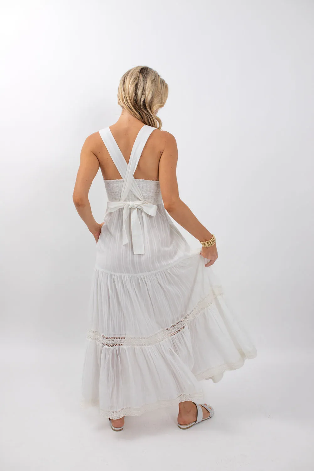 Stella Maxi Dress - White