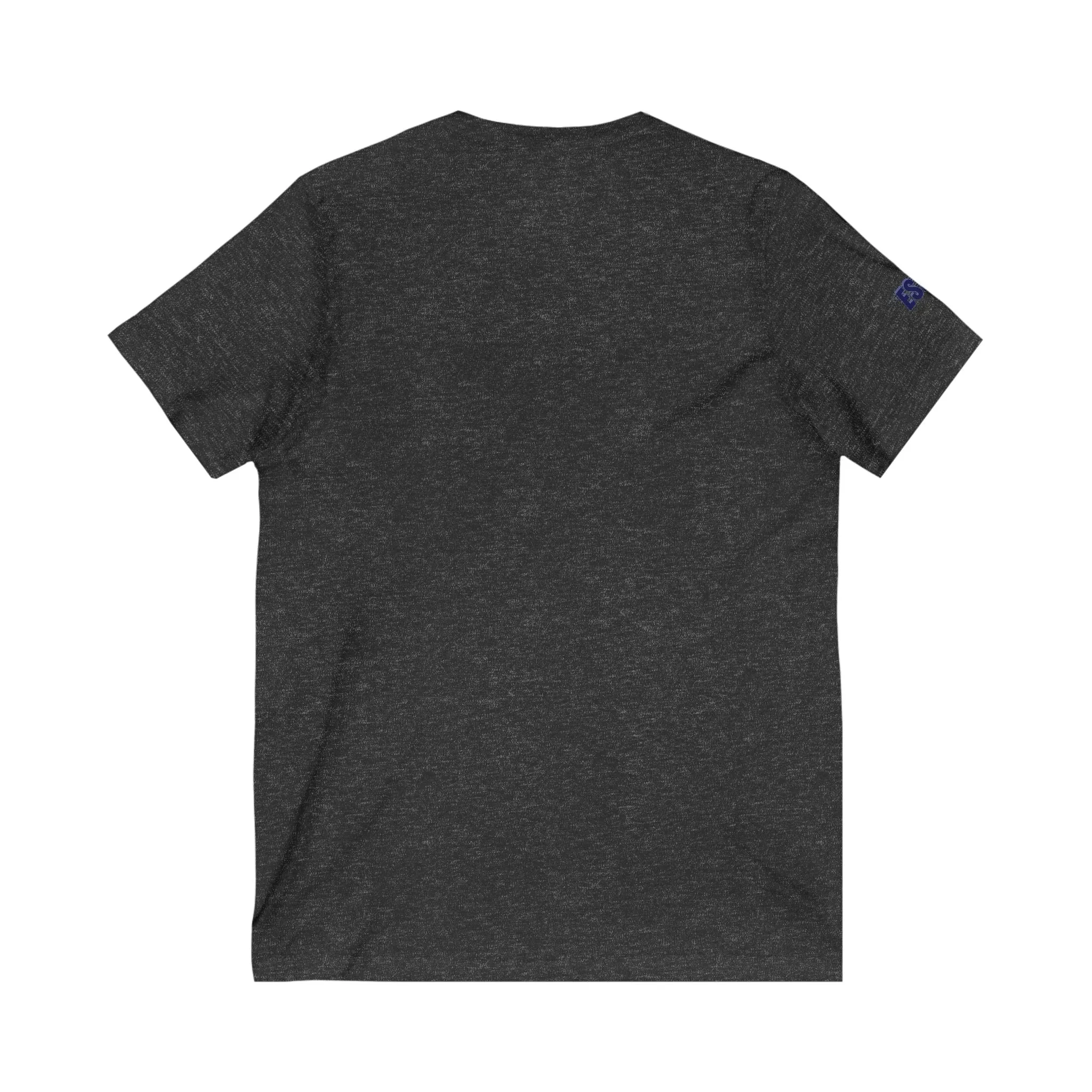 StM 1492 (Navy logo)- Unisex Jersey Short Sleeve V-Neck Tee