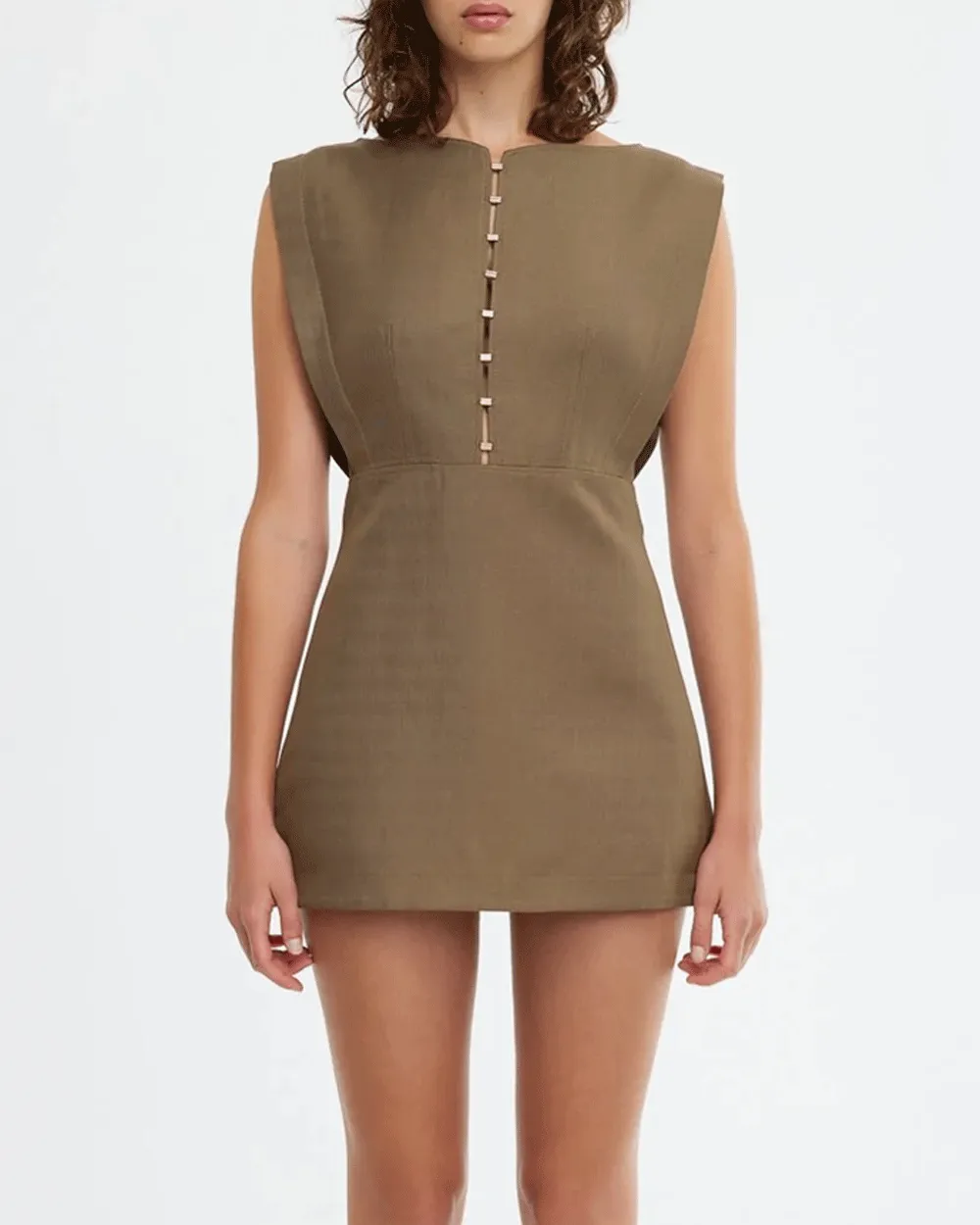 Storm Green Grindale Mini Dress