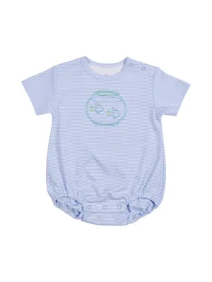 Striped Knit Fish Bowl Romper