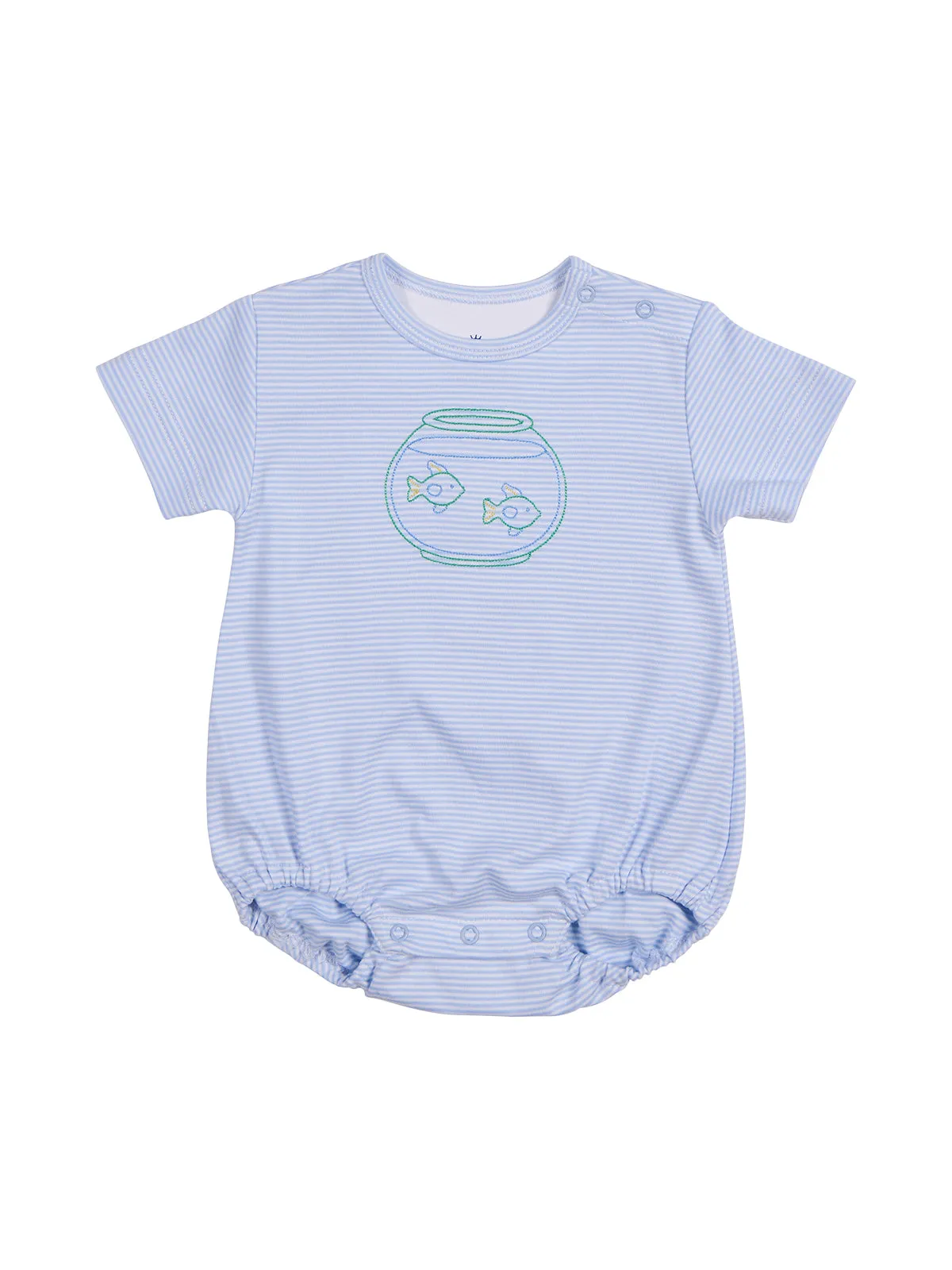 Striped Knit Fish Bowl Romper