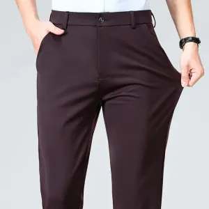 Summer Autumn Thin Trousers Men Formal Dress Suit Pants Work