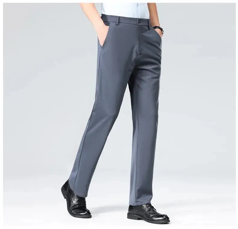Summer Autumn Thin Trousers Men Formal Dress Suit Pants Work