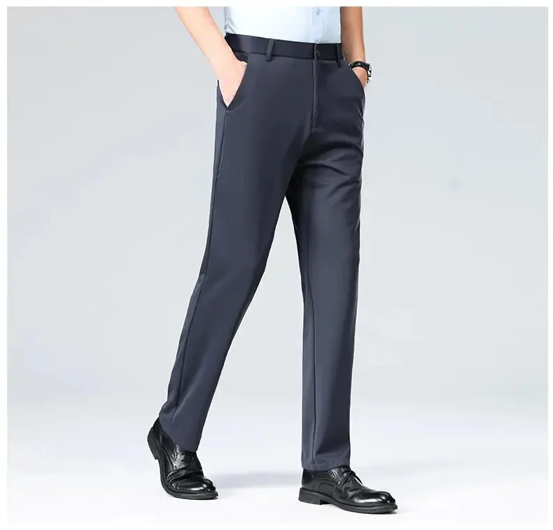 Summer Autumn Thin Trousers Men Formal Dress Suit Pants Work