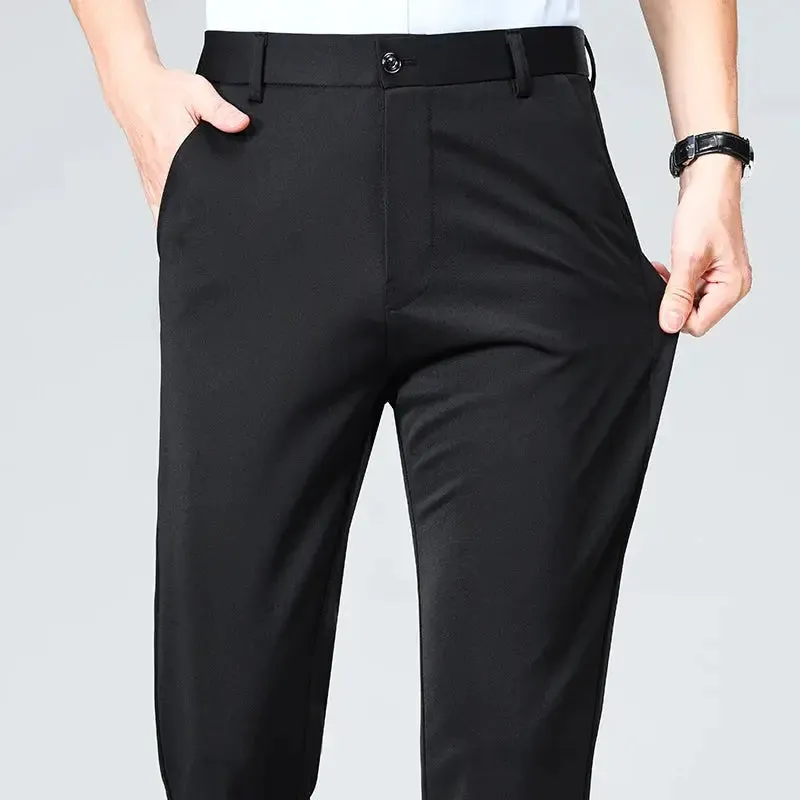 Summer Autumn Thin Trousers Men Formal Dress Suit Pants Work