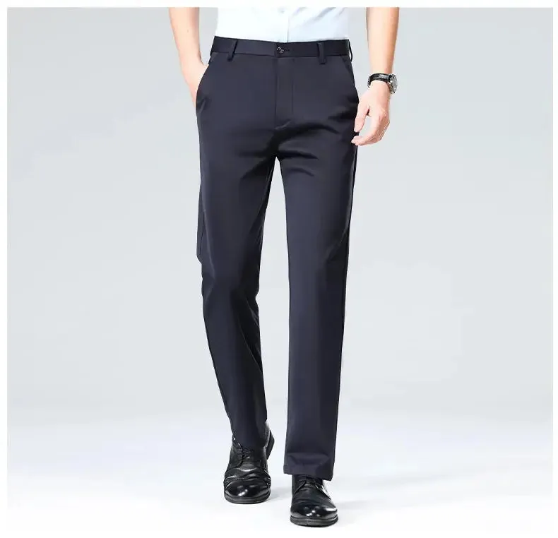 Summer Autumn Thin Trousers Men Formal Dress Suit Pants Work