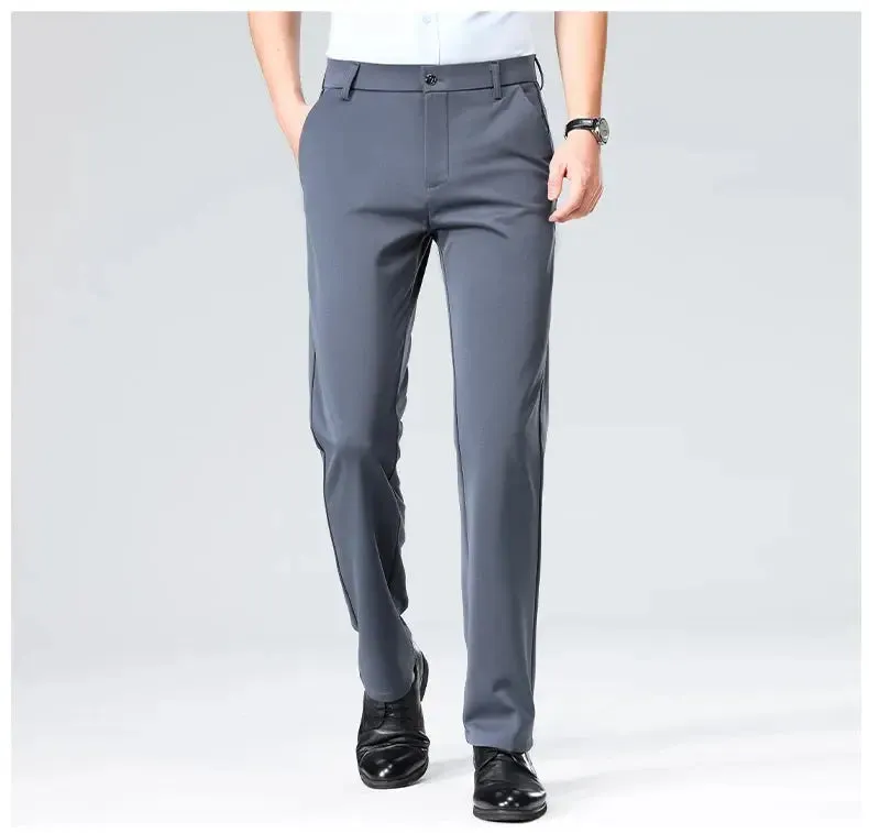 Summer Autumn Thin Trousers Men Formal Dress Suit Pants Work