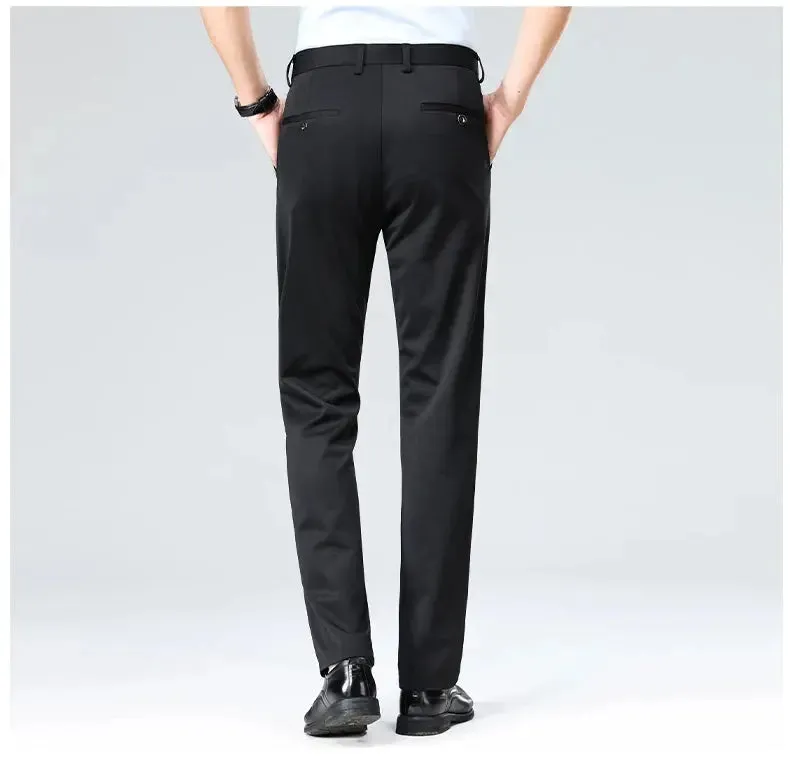 Summer Autumn Thin Trousers Men Formal Dress Suit Pants Work