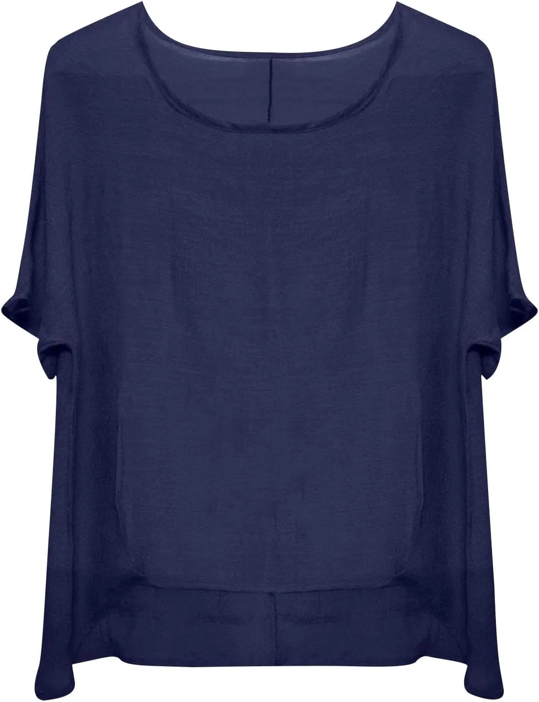 Summer Women Cotton Linen Tops Trendy Short Sleeve Casual Tshirt Oversized Loose Fit Crewneck Blouse High Low Hem Tees