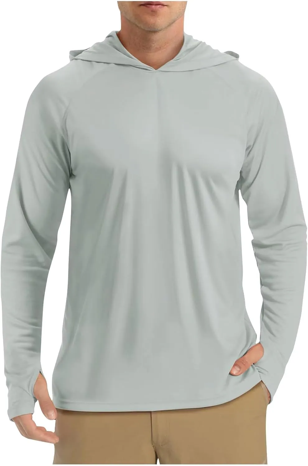 Sun Protection Shirts Men Long Sleeve Fishing Shirts Casual Lightweight Hoodie Breathable Athletic Hiking Tee Shirt