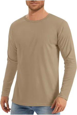 Sun Shirts for Men Casual UPF 50  Fishing Shirt Outdoor Quick Dry SPF UV Rash Guard Long Sleeve Swim Shirts Loose Fit