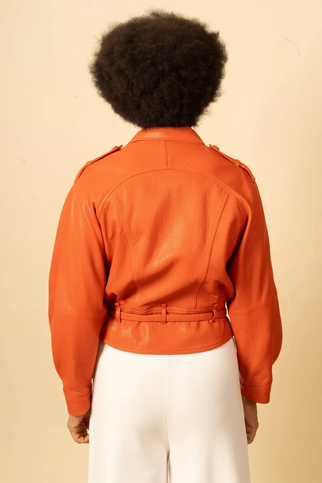 Sunset Blaze Leather Jacket