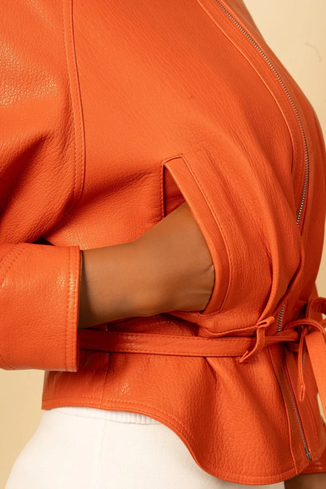 Sunset Blaze Leather Jacket