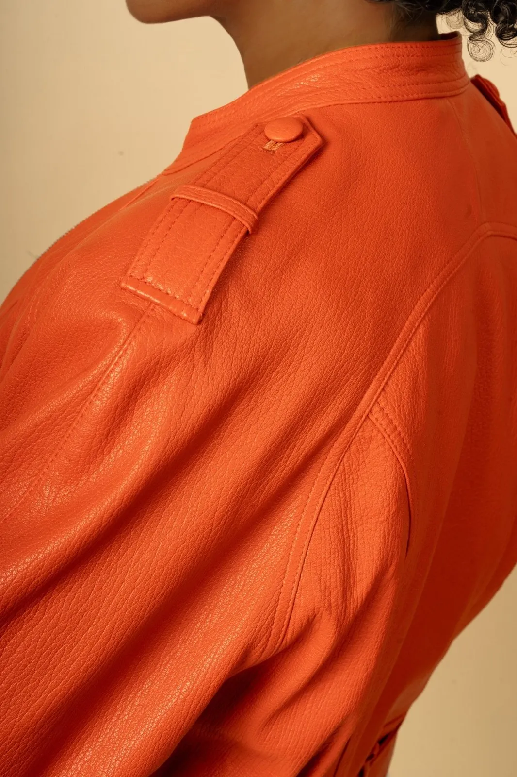 Sunset Blaze Leather Jacket
