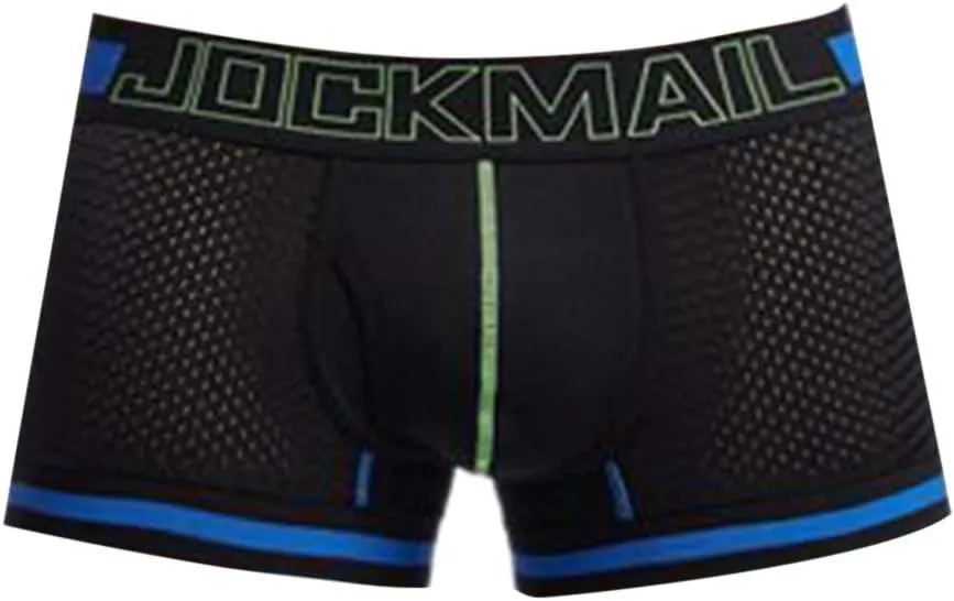 Support Pouch Men's Boxer Briefs Pack, Anti-Chafing, Moisture-Wicking Underwear, Odor Control Mesh Open Fly Panties