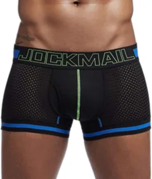 Support Pouch Men's Boxer Briefs Pack, Anti-Chafing, Moisture-Wicking Underwear, Odor Control Mesh Open Fly Panties