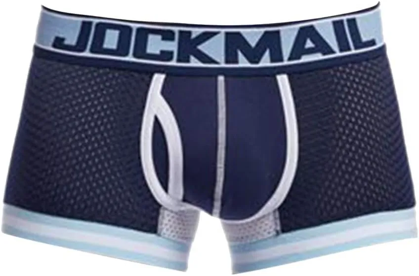 Support Pouch Men's Boxer Briefs Pack, Anti-Chafing, Moisture-Wicking Underwear, Odor Control Mesh Open Fly Panties