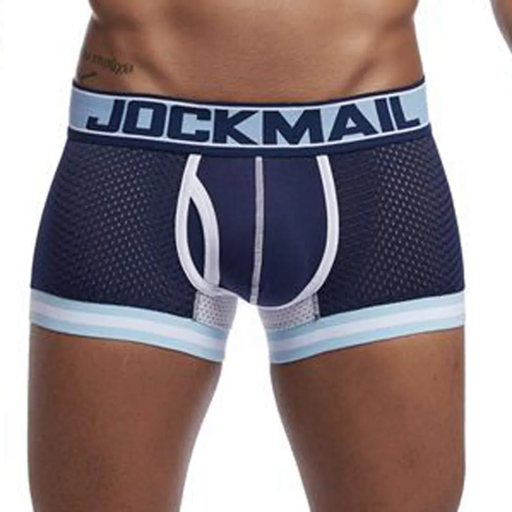 Support Pouch Men's Boxer Briefs Pack, Anti-Chafing, Moisture-Wicking Underwear, Odor Control Mesh Open Fly Panties
