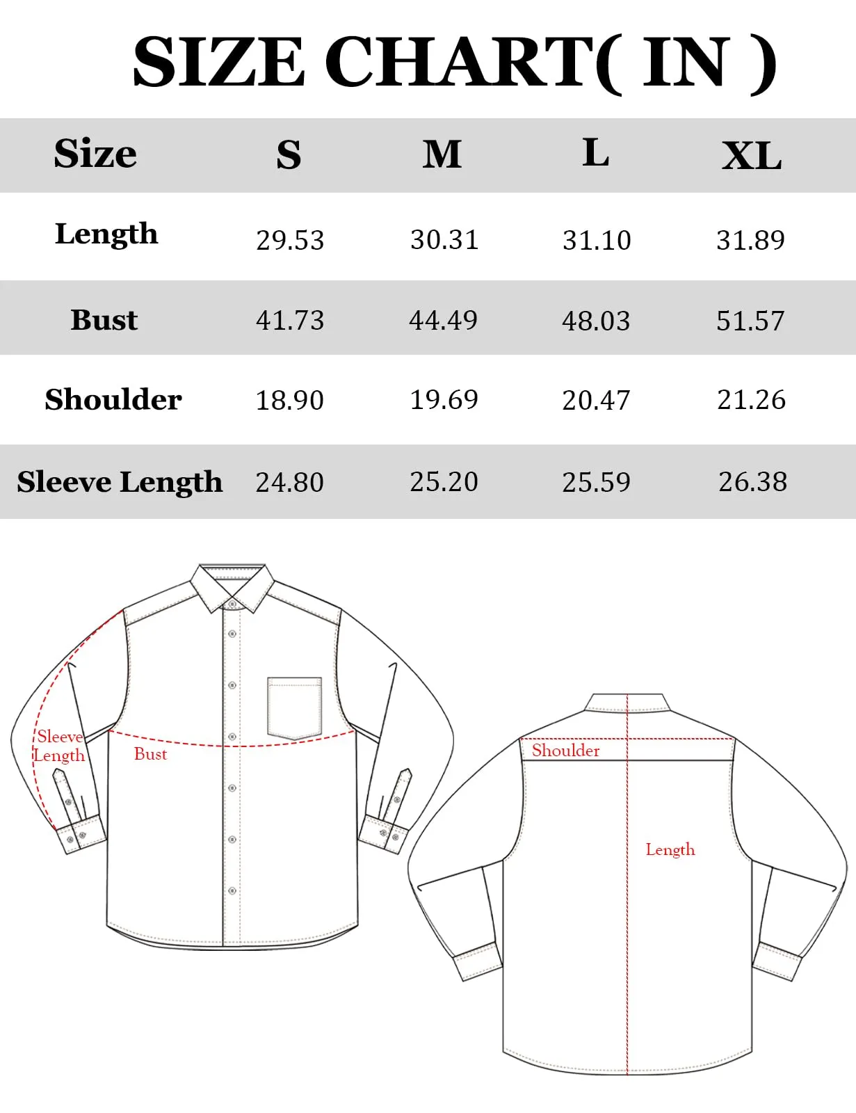 Tapata Men's Dress Shirts Stretch Long Sleeve Solid Formal Business Casual Button Down Regular Fit, White, Small