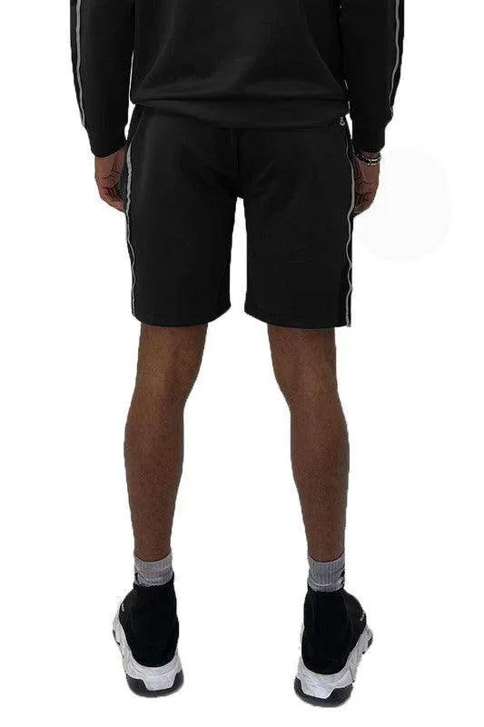Taped Striped Shorts Mens Activewear