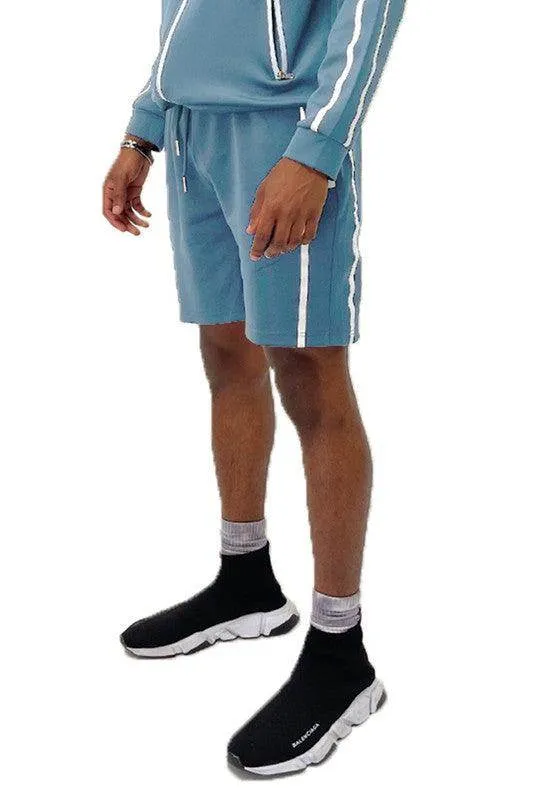 Taped Striped Shorts Mens Activewear