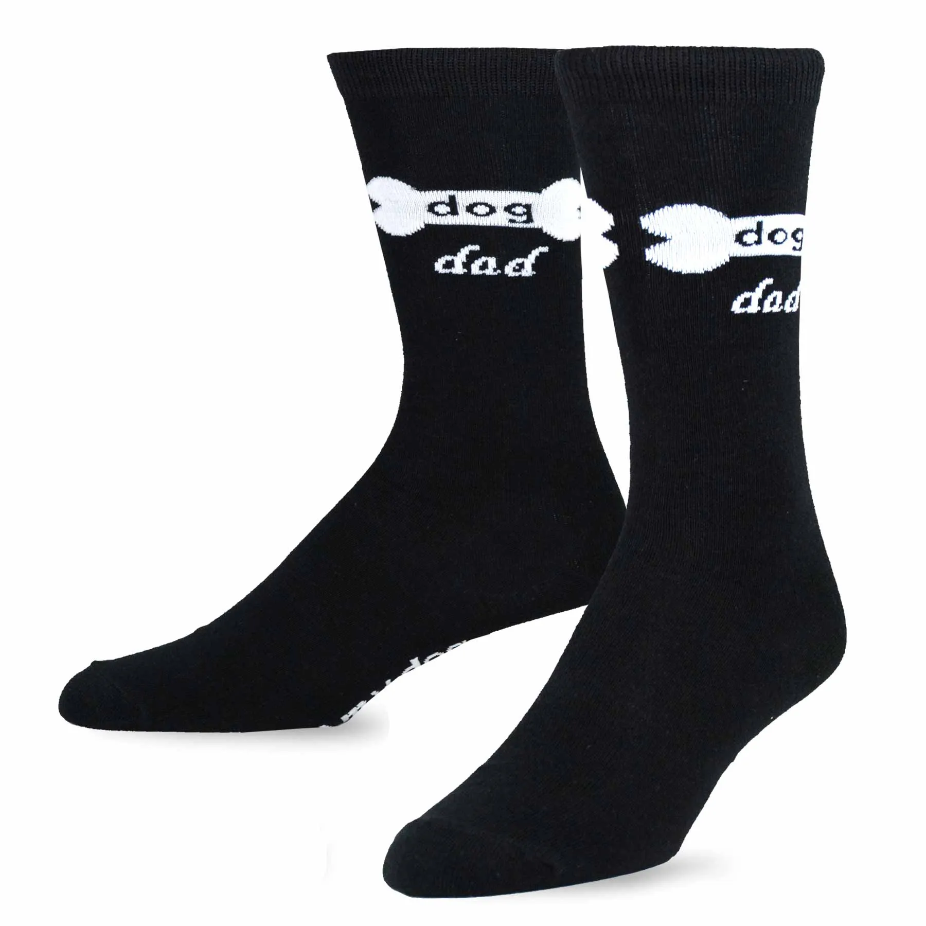 TeeHee Socks Men's Novelty Cotton Crew Dog Dad 3-Pack (50545)