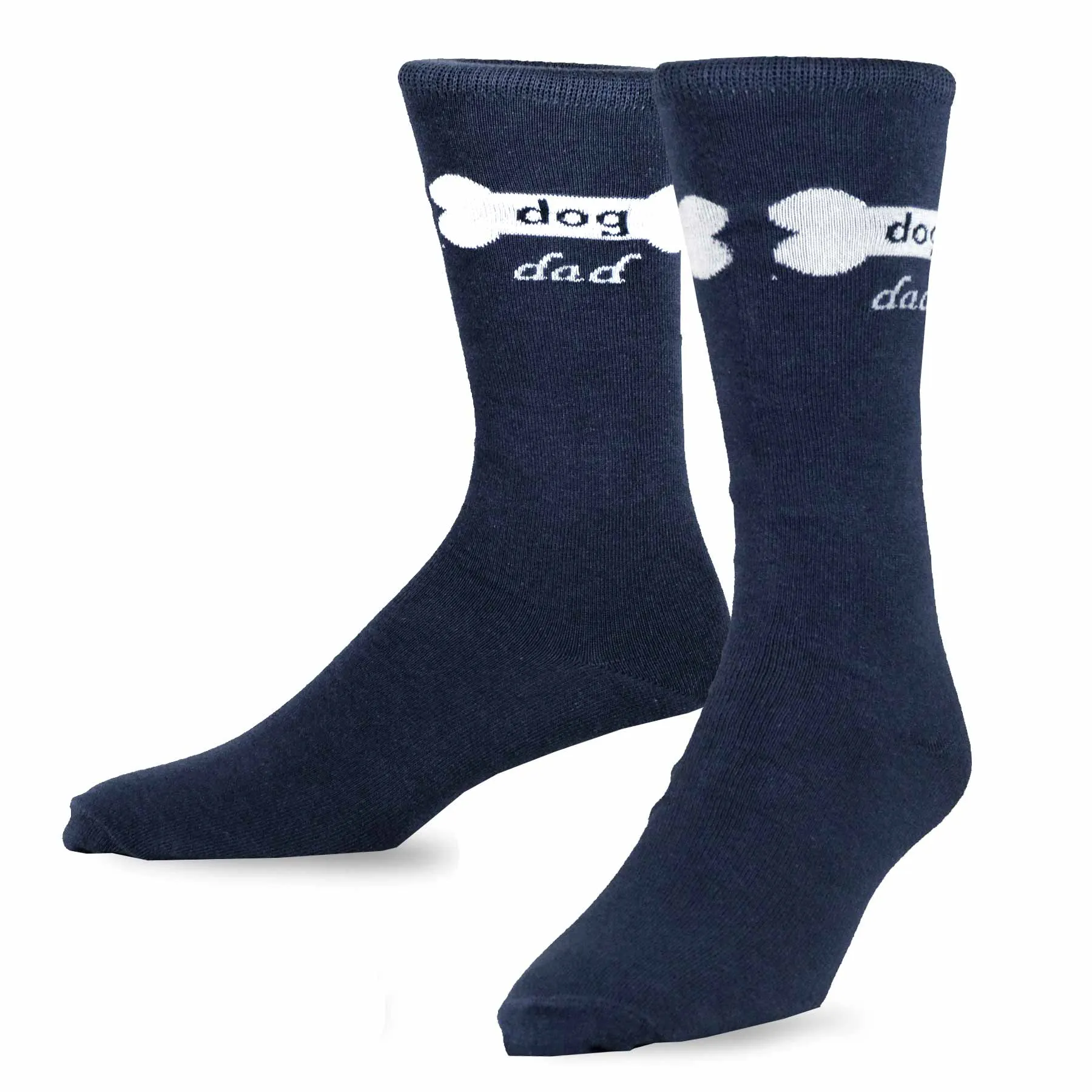 TeeHee Socks Men's Novelty Cotton Crew Dog Dad 3-Pack (50545)