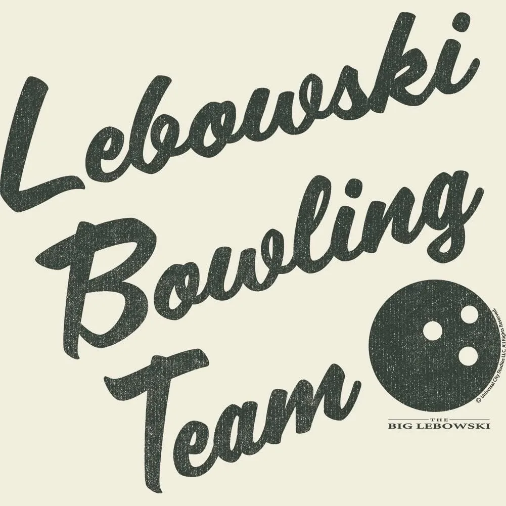 The Big Lebowski T Shirt Bowling Team Mens Short Sleeve T Shirts 90s Comedy Movie Vintage Style Tees