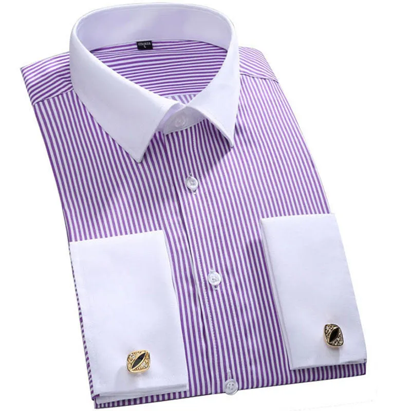 The Manzo Long Sleeve Formal Business Buttons Shirts