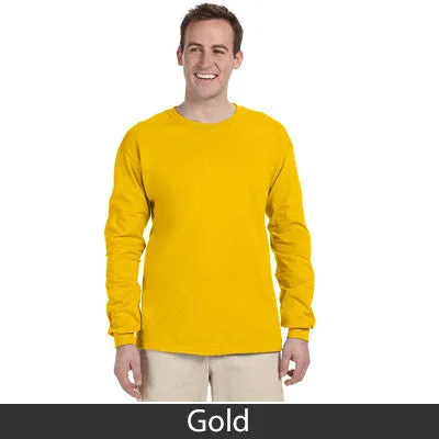 Theta Tau Long-Sleeve Shirt, 2-Pack Bundle Deal - Gildan 2400 - TWILL
