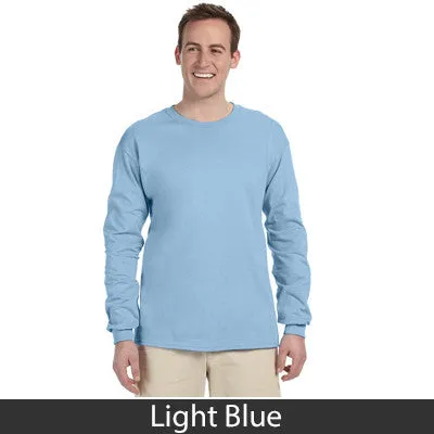 Theta Tau Long-Sleeve Shirt, 2-Pack Bundle Deal - Gildan 2400 - TWILL
