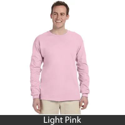 Theta Tau Long-Sleeve Shirt, 2-Pack Bundle Deal - Gildan 2400 - TWILL