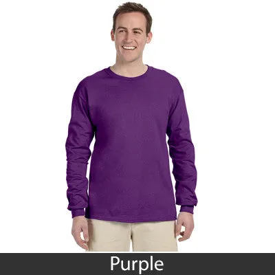 Theta Tau Long-Sleeve Shirt, 2-Pack Bundle Deal - Gildan 2400 - TWILL