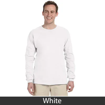 Theta Tau Long-Sleeve Shirt, 2-Pack Bundle Deal - Gildan 2400 - TWILL