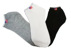 Thin Cotton Solid Color Casual Socks-USA Flag