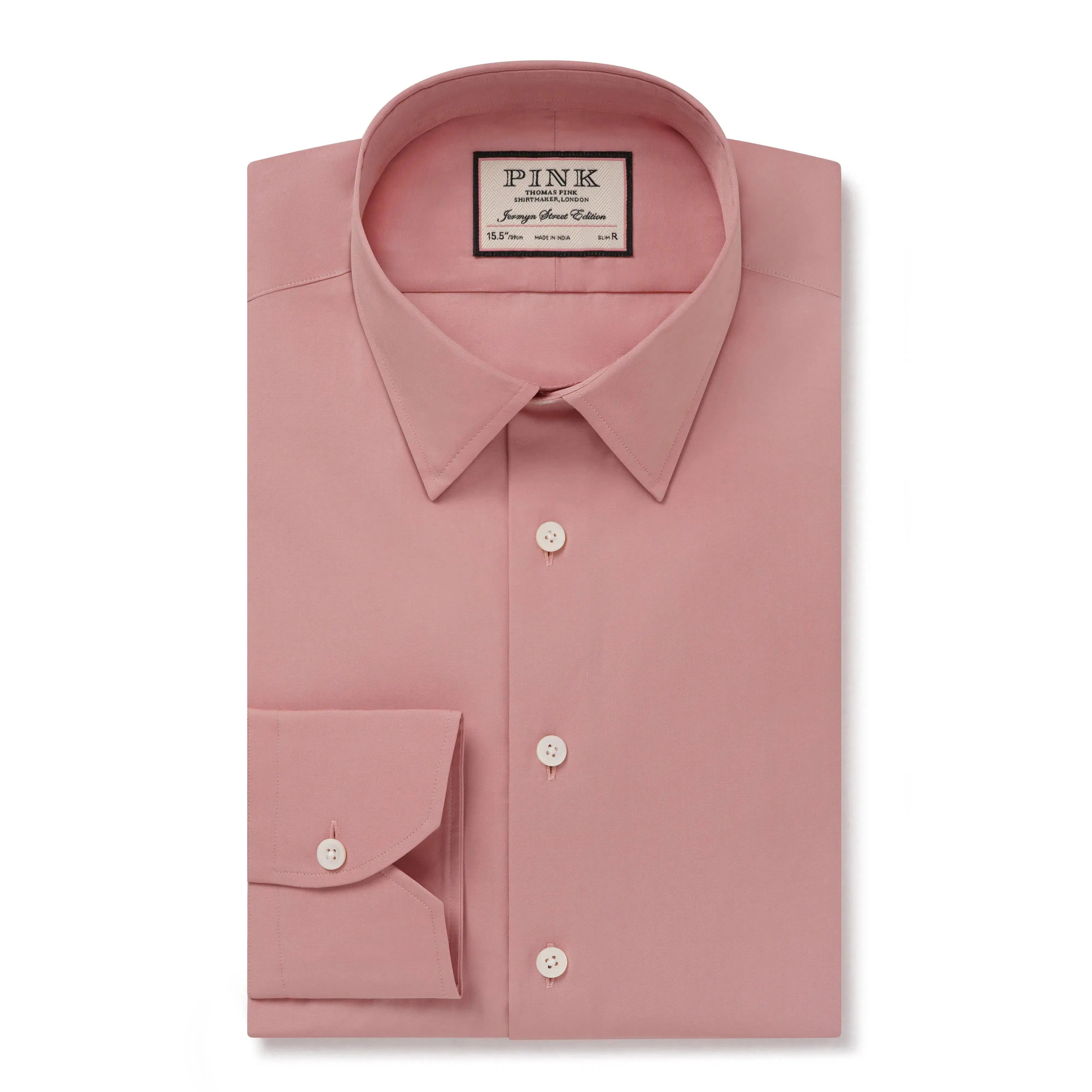 Thomas Pink Slim Fit Formal Solid Colour Shirt Pale Pink