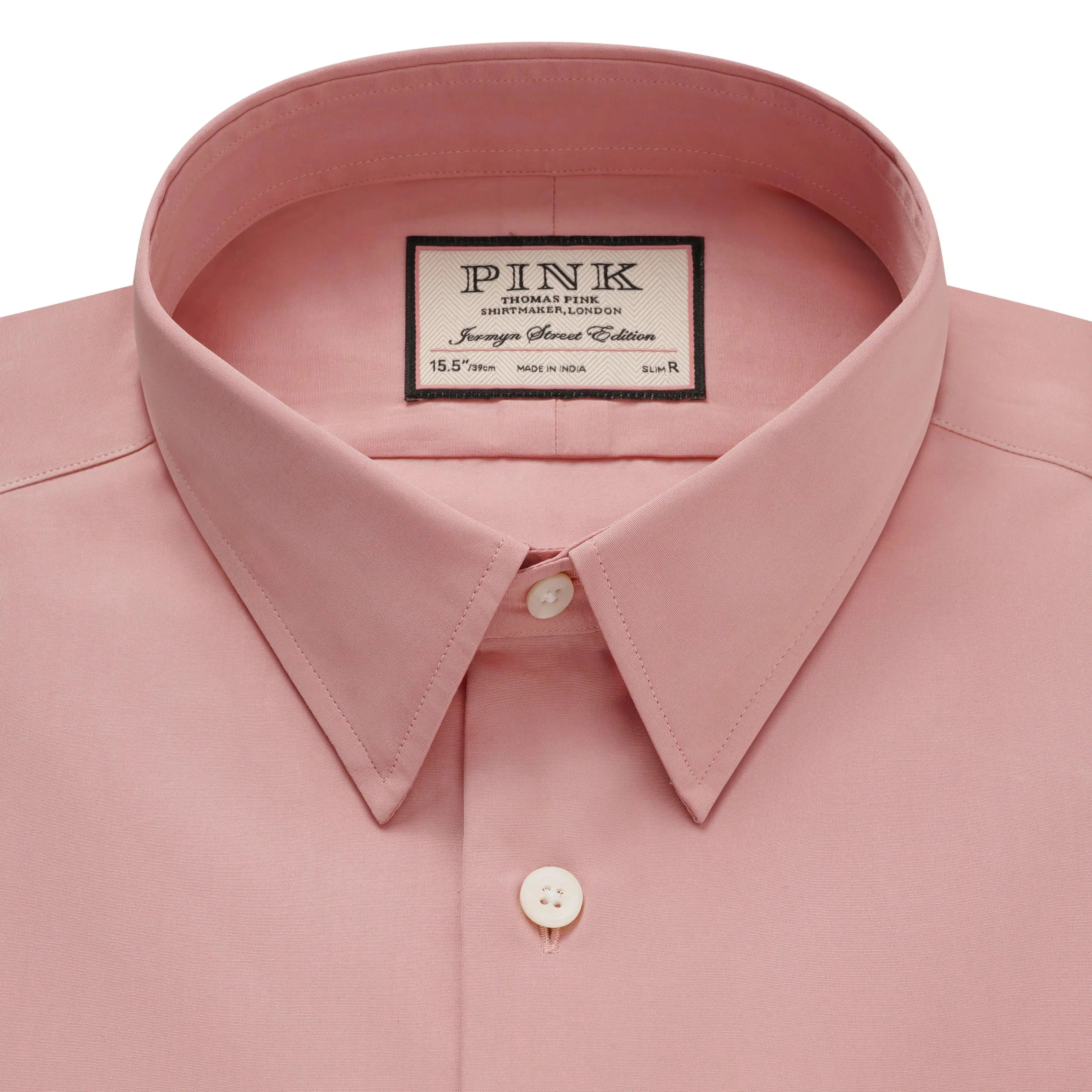 Thomas Pink Slim Fit Formal Solid Colour Shirt Pale Pink