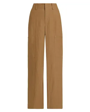 Tobacco Drop Waist Utility Wide Leg