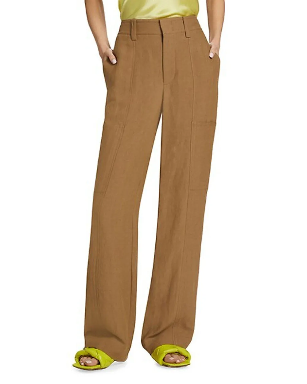 Tobacco Drop Waist Utility Wide Leg
