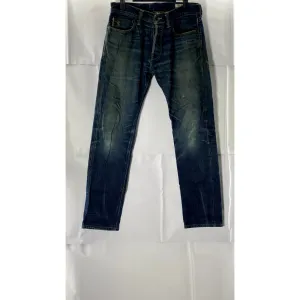 TODD SNYDER Men's Blue White Oak Cone Denim Slim-Fit Selvedge Jeans SZ 28X32