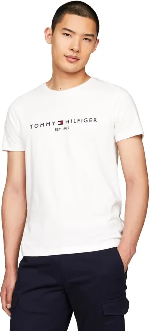 Tommy Hilfiger Men's Short Sleeve Cotton Graphic T-Shirts with Embroidered Logo