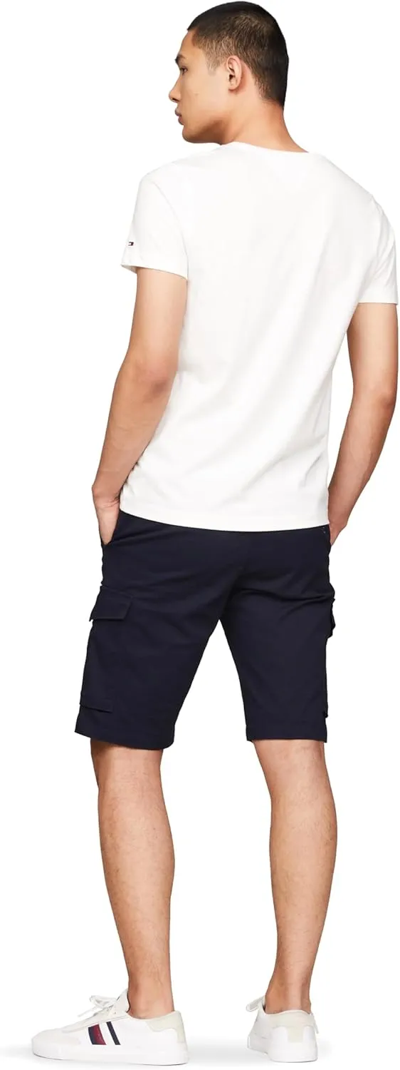 Tommy Hilfiger Men's Short Sleeve Cotton Graphic T-Shirts with Embroidered Logo
