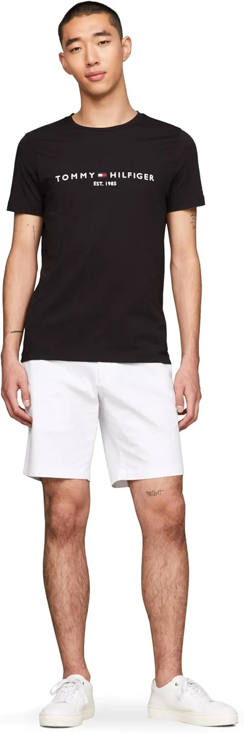 Tommy Hilfiger Men's Short Sleeve Cotton Graphic T-Shirts with Embroidered Logo