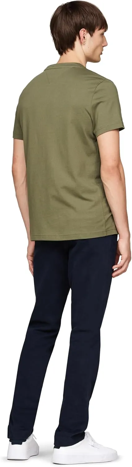 Tommy Hilfiger Men's Short Sleeve Cotton Graphic T-Shirts with Embroidered Logo