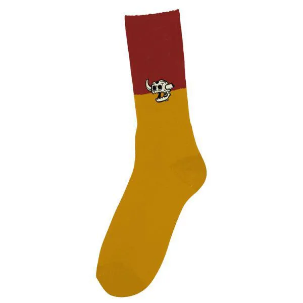 Toy Machine Dead Monster Split Crew Socks Maroon
