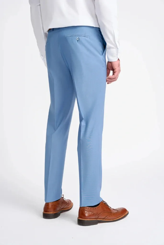 Trendy Sky Blue Pants for Men Sky Blue Trouser For office & Parties Stylish Men’s Trousers
