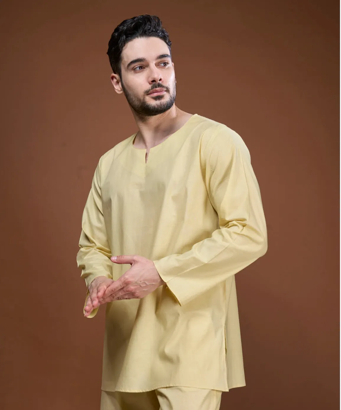Turmeric-Infused Sleepwear Kurta-Pyjama Set