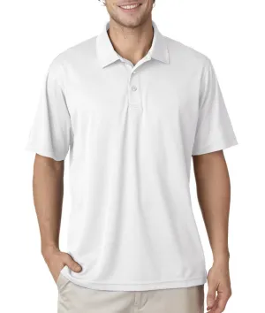 ultraclub men's cool & dry mesh pique polo - white (6xl)