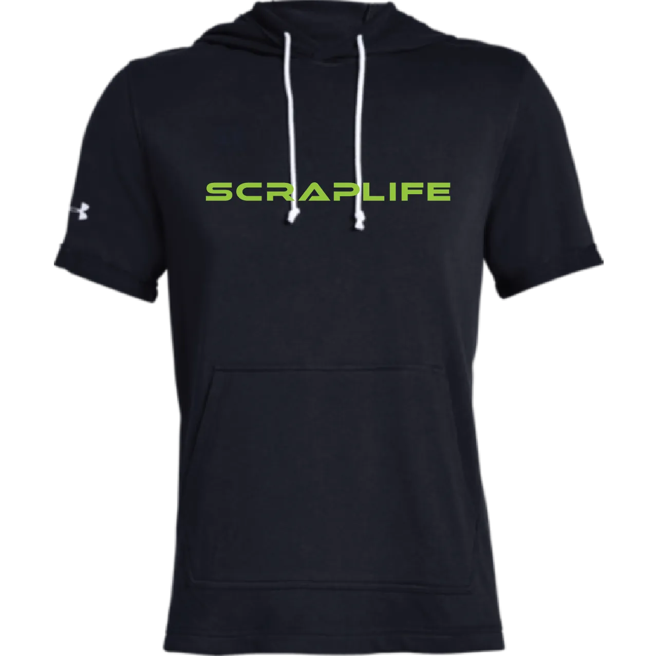 Under Armour x Scraplife Men's Sportstyle Stadium Short Sleeve Hoodie Black